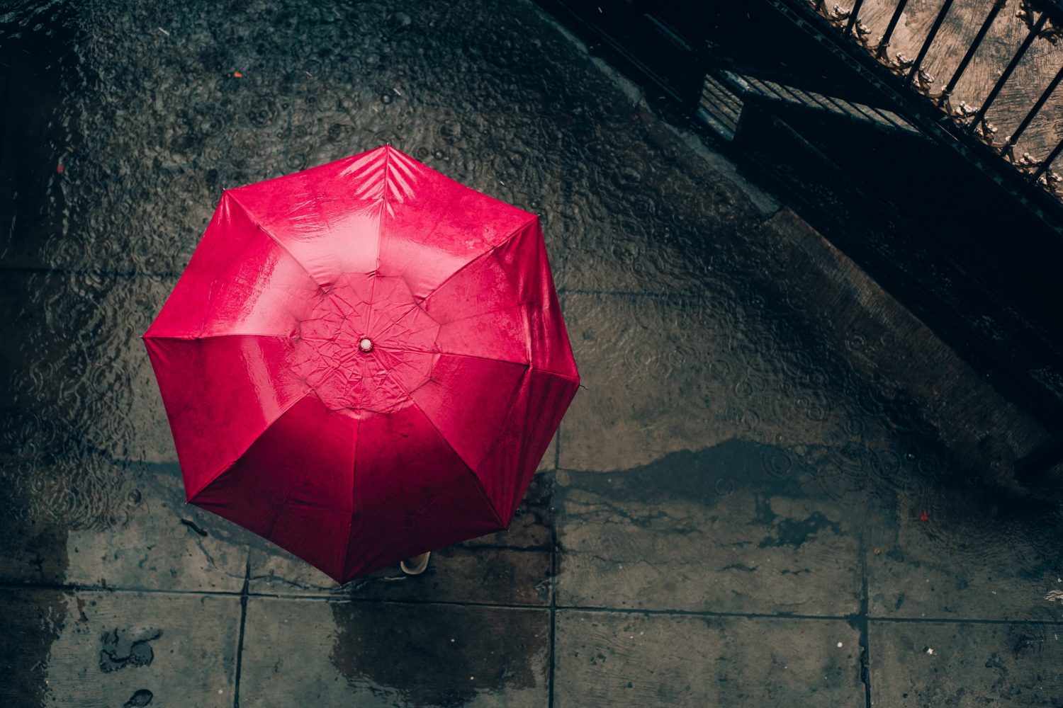 umbrella red