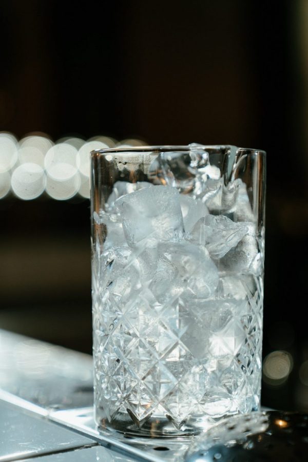 ice cubes in a glass