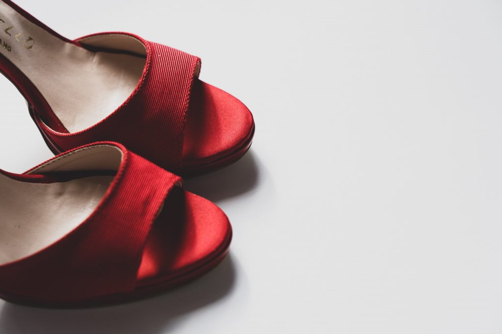 red shoes